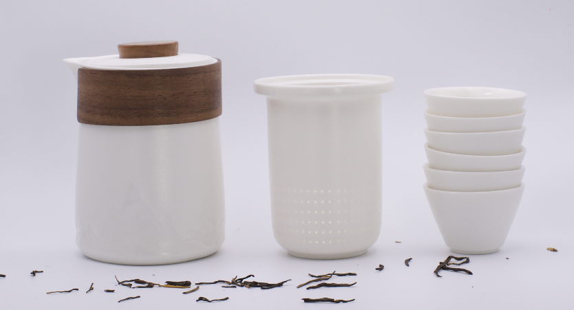 白山 White Moutain - Ceramic Winter Tea Set