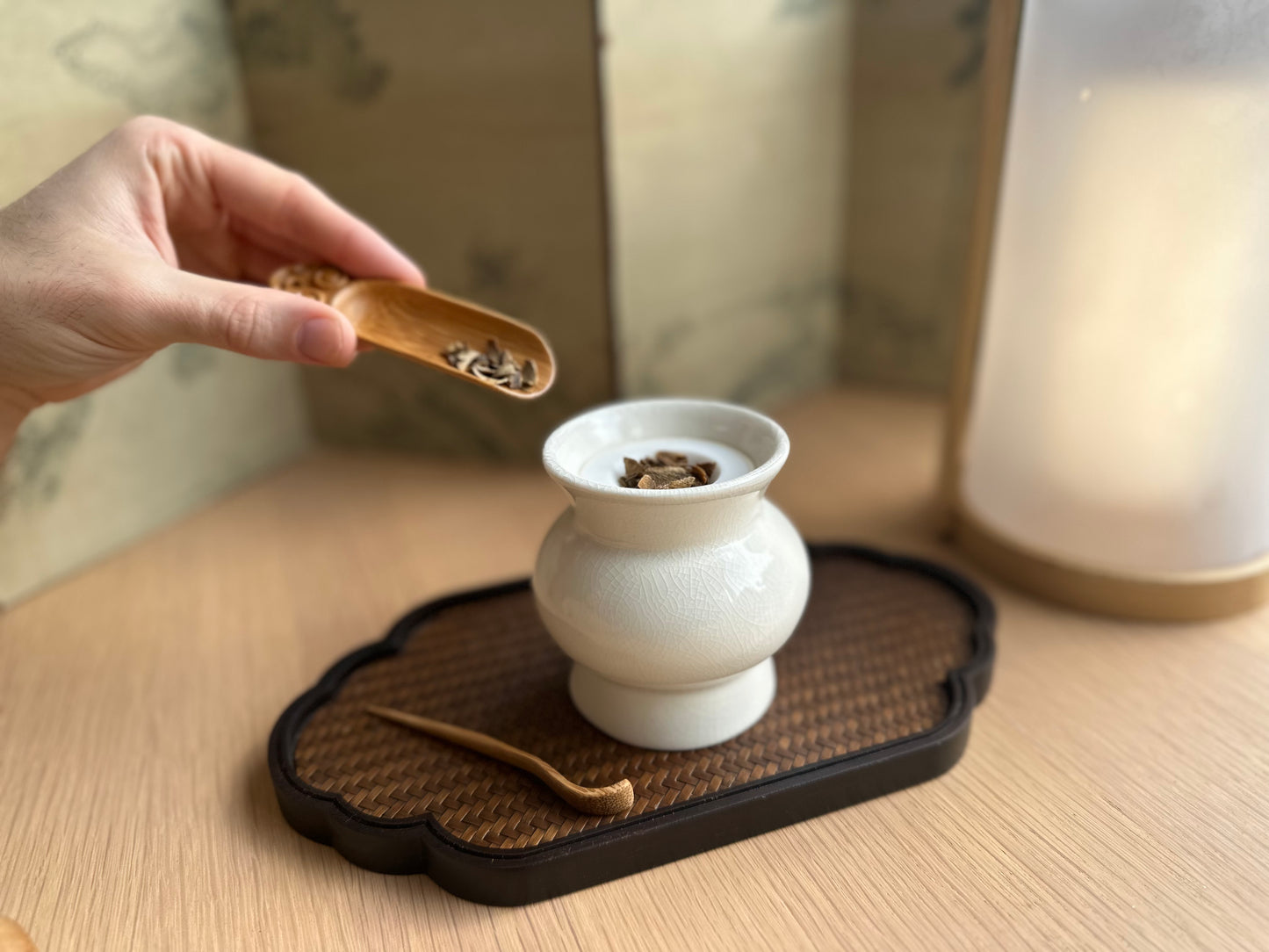 黑竹 'Kurotake' - Black Bamboo Tea tray