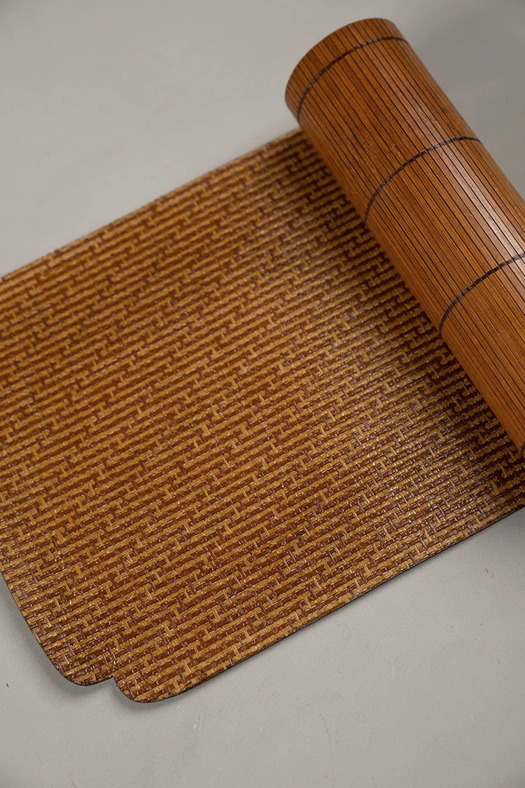 Lacquered Bamboo Tea Mat