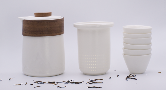 白山 White Moutain -  Ceramic Winter Tea Set